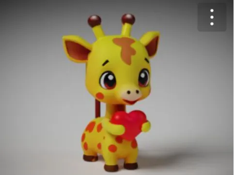 Giraffe with a heart