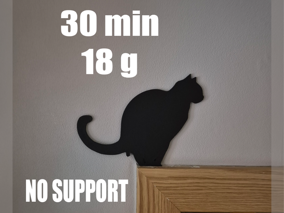 "Relaxing" Cat | Door Frame & Door Stop