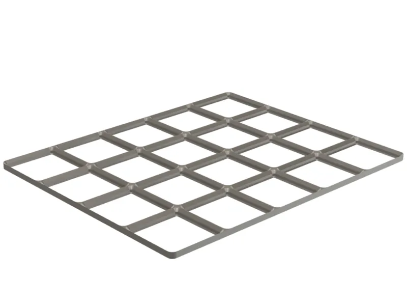 Gridfinity 4x5 baseplate w/ 3x2mm magnet holes
