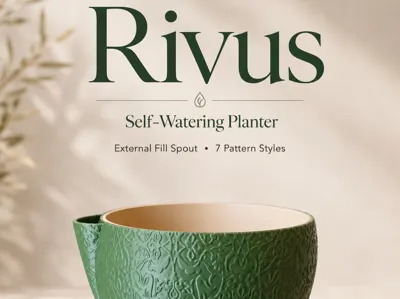 Rivus - 4 and 6 inch Self-Watering Planter 