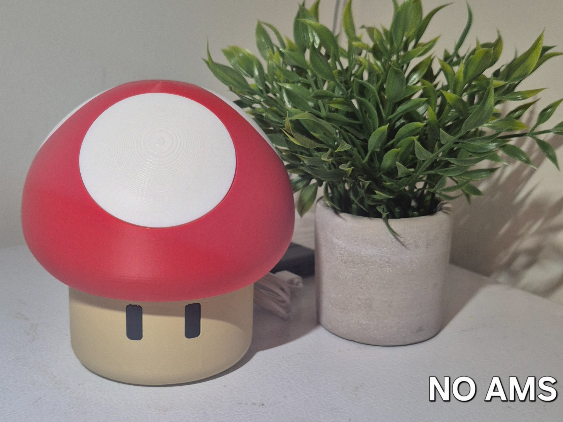 Mario Bros Mushroom Lamp