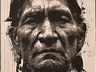 Native American in Charcoal