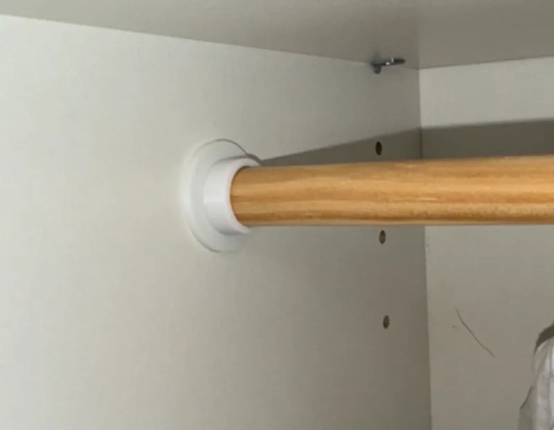 Bar brackets for 1:3 scale doll clothes hanger