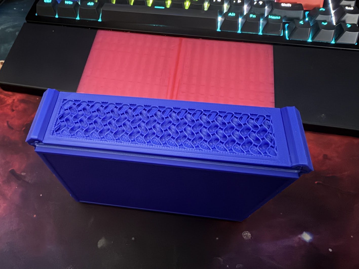Miniatura 7 do modelo 3D 1小时40克快速折叠收纳盒子，省料省时坚固可堆叠零件盒