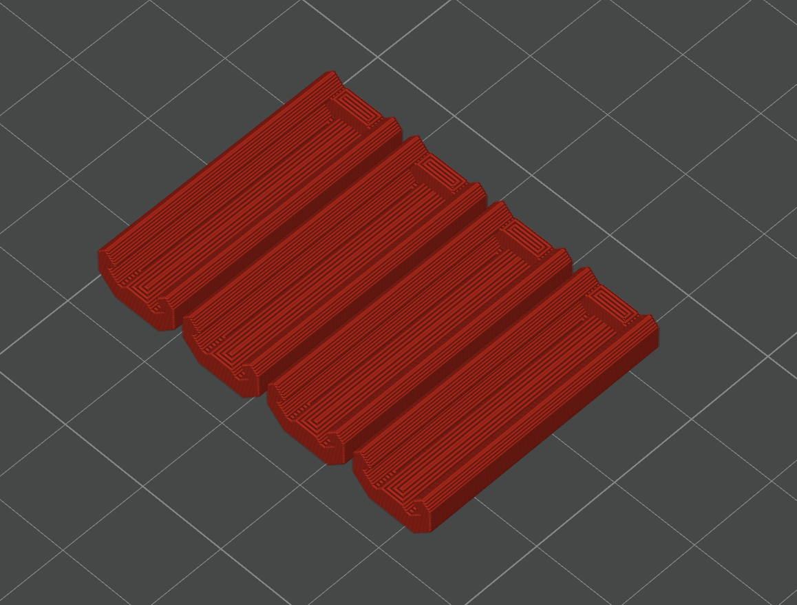 Miniatura 4 do modelo 3D 1小时40克快速折叠收纳盒子，省料省时坚固可堆叠零件盒