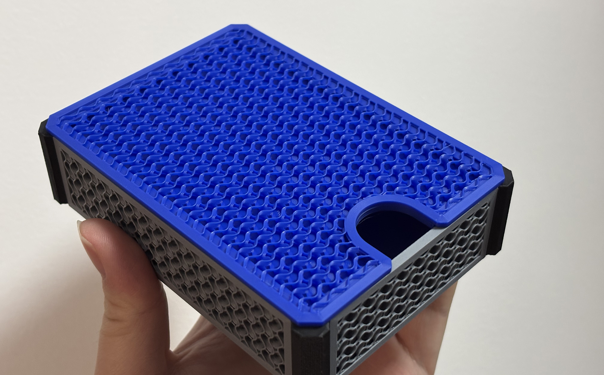 Miniatura 2 do modelo 3D 1小时40克快速折叠收纳盒子，省料省时坚固可堆叠零件盒