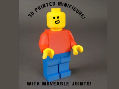 3D Printed Minifigure! (With moveable joints!)