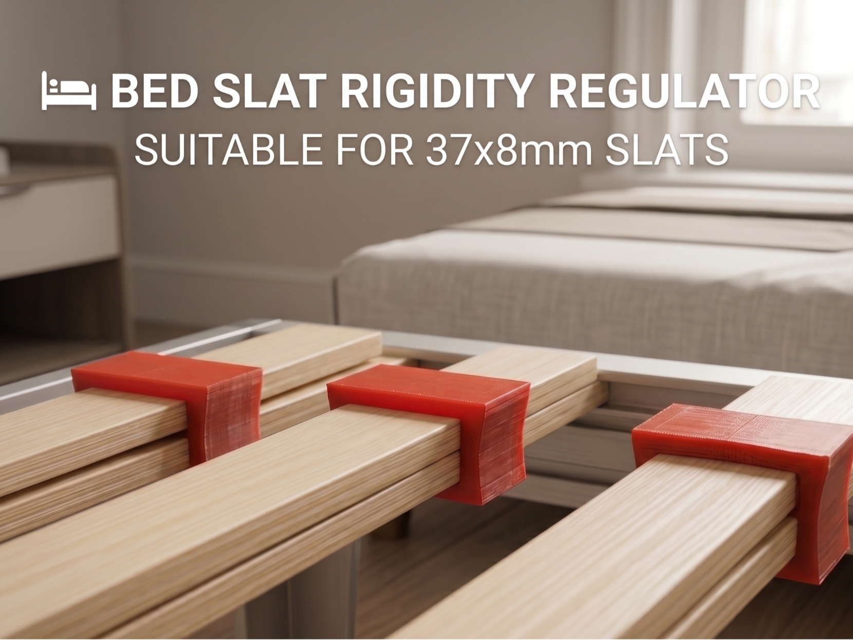 Miniatura 1 do modelo 3D Bed Slat Rigidity Regulator