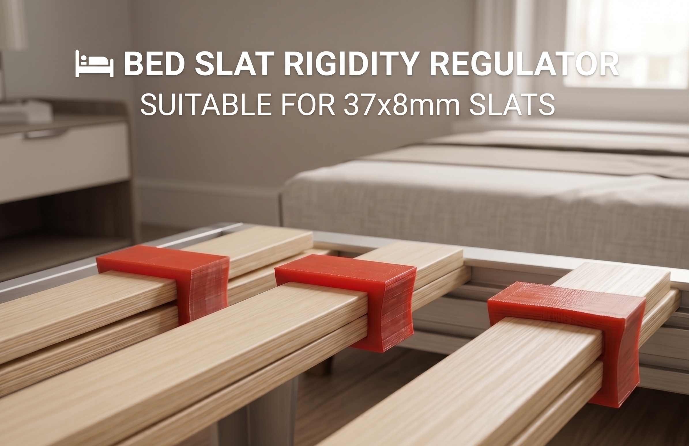 Miniatura 3 do modelo 3D Bed Slat Rigidity Regulator