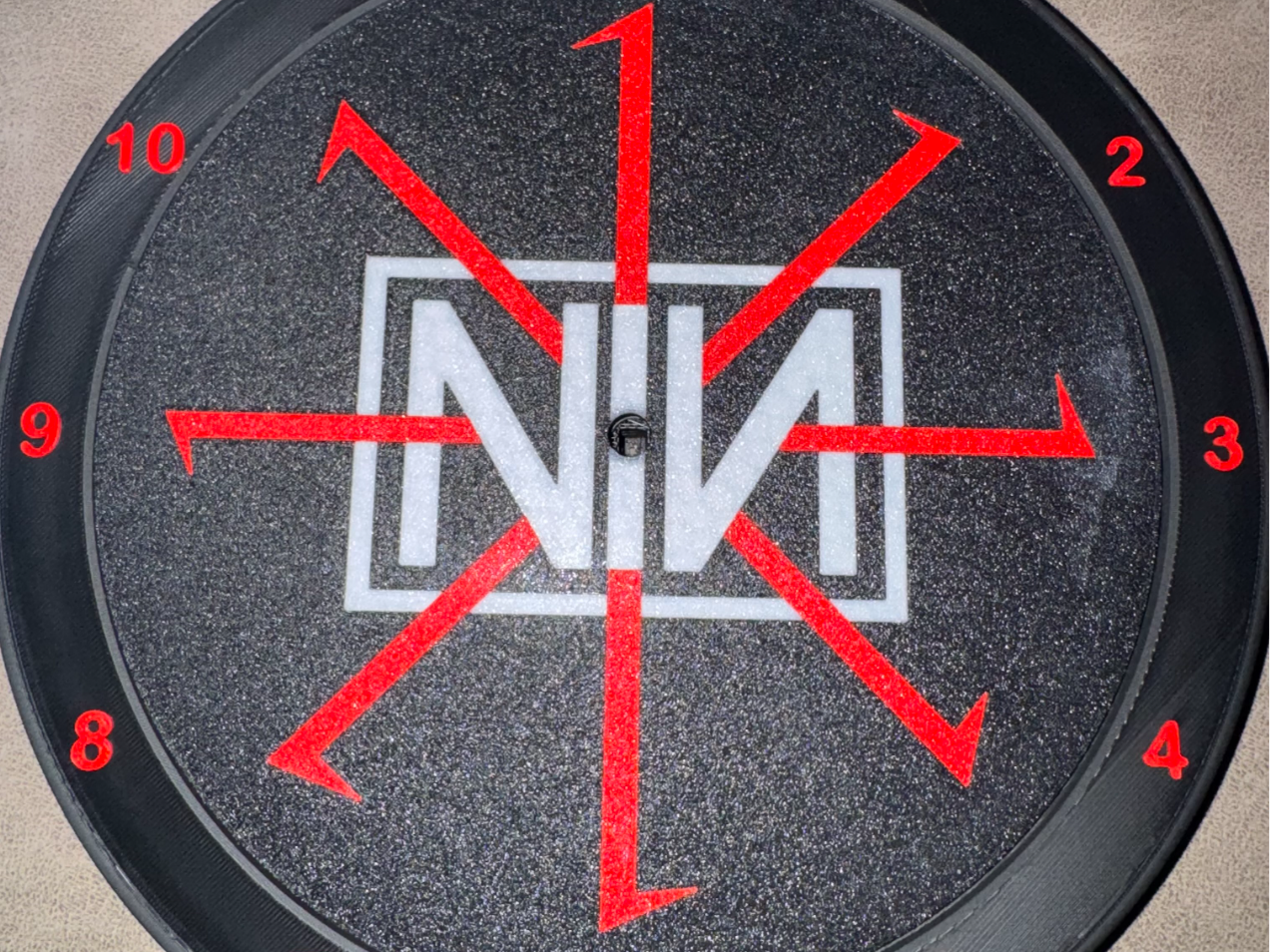 nine inch nails clock