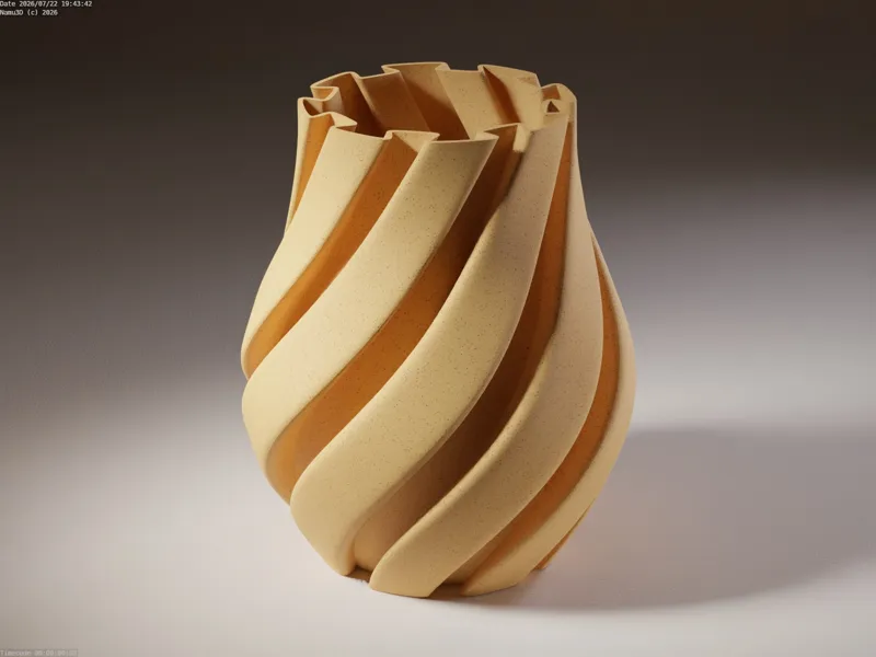 VASE 0039 B - RIBBON VASE B