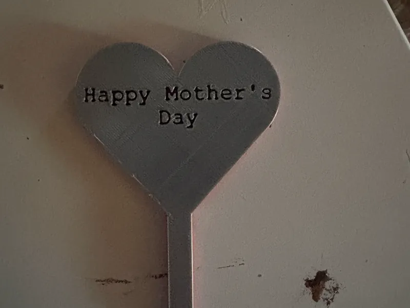 Mother's day/ easily adjustable heart message