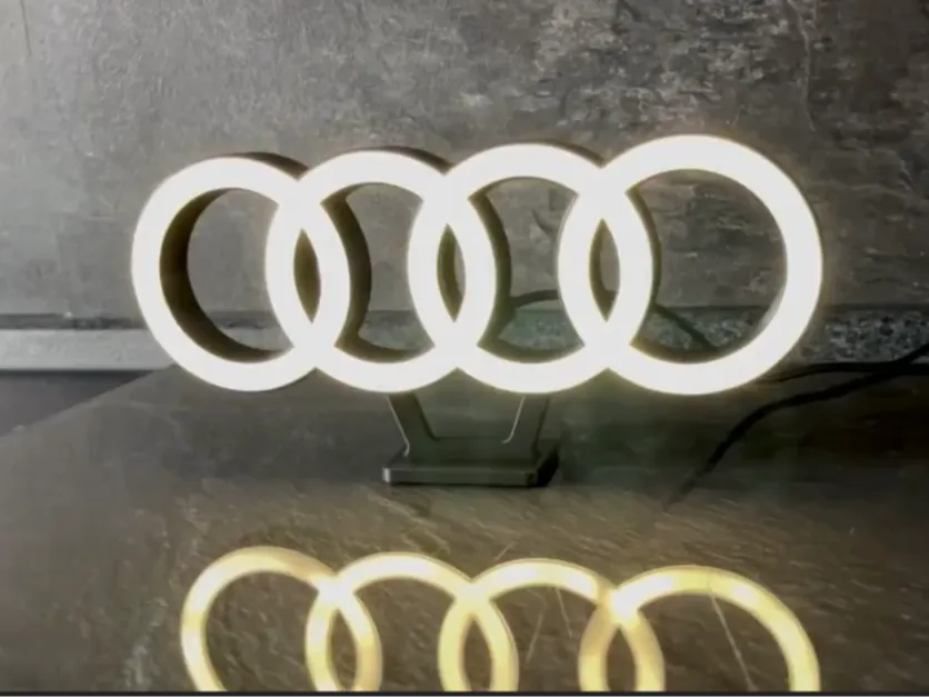 Audi Rings Lamp - Free 3D Print Model - MakerWorld
