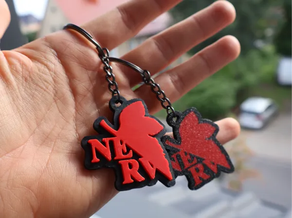 Porte-clés emblème NERV (Neon Genesis Evangelion)