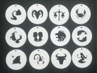 zodiac sign medal