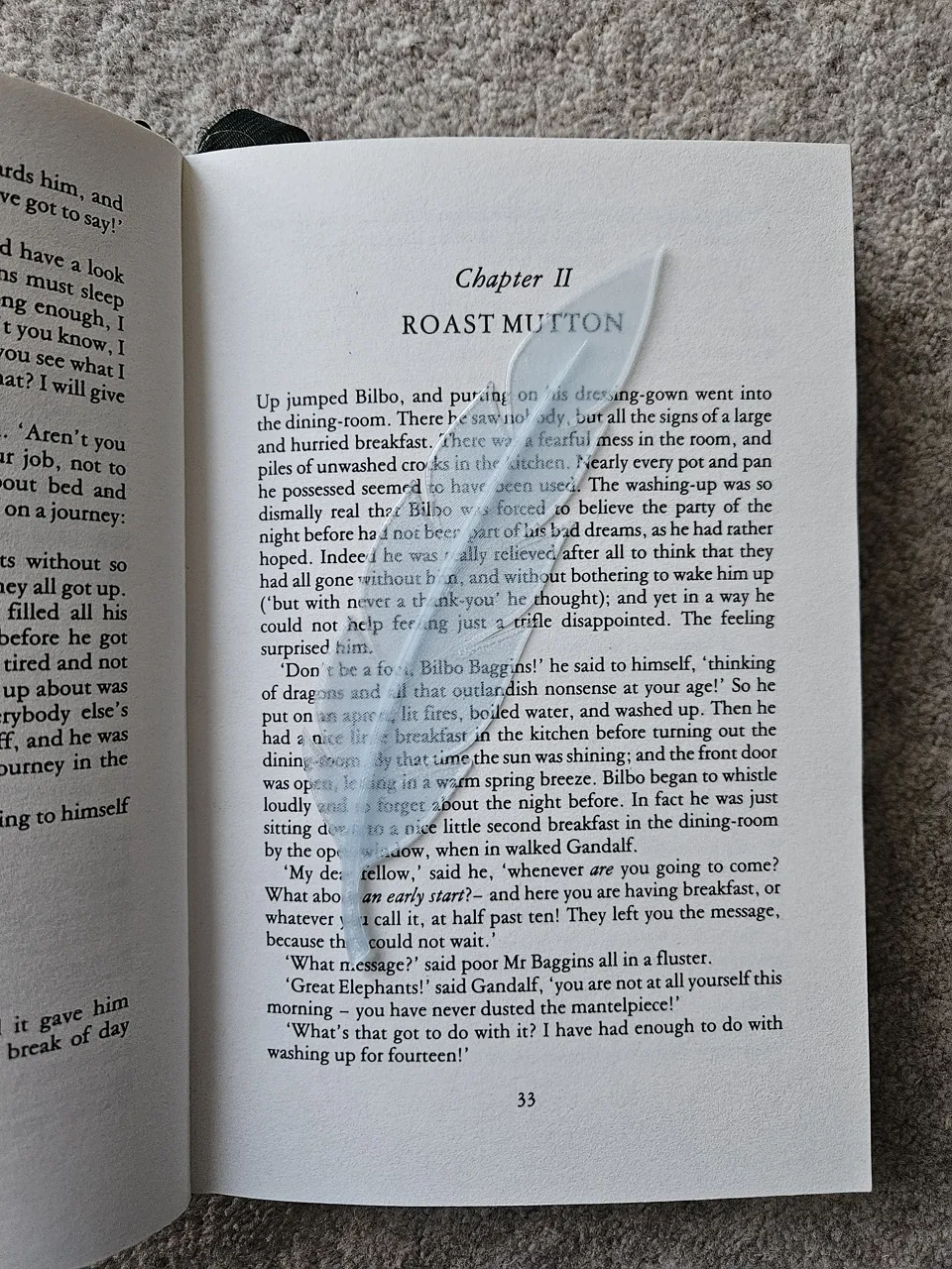 Feather bookmark - thin print view 2