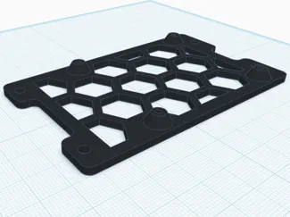 Mounting plate for Raspberry Pi 2,3,4,5