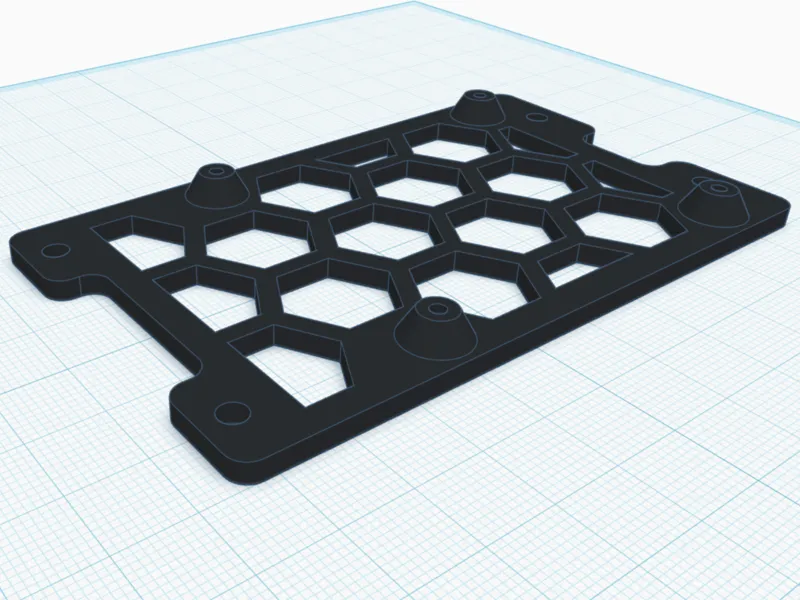 Mounting plate for Raspberry Pi 2,3,4,5
