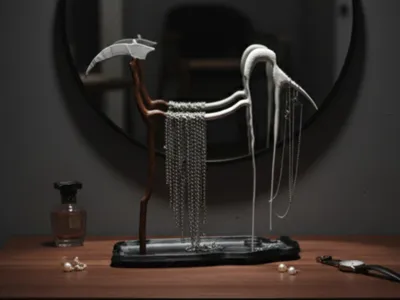 Reaper Crane — A Mystical Jewelry Stand