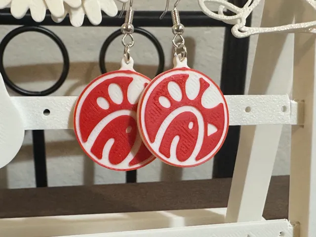 Chick-fil-A Logo Earrings