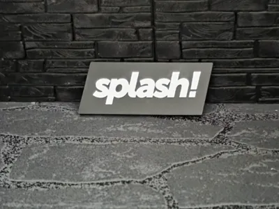 Magnet Schild " Splash! "