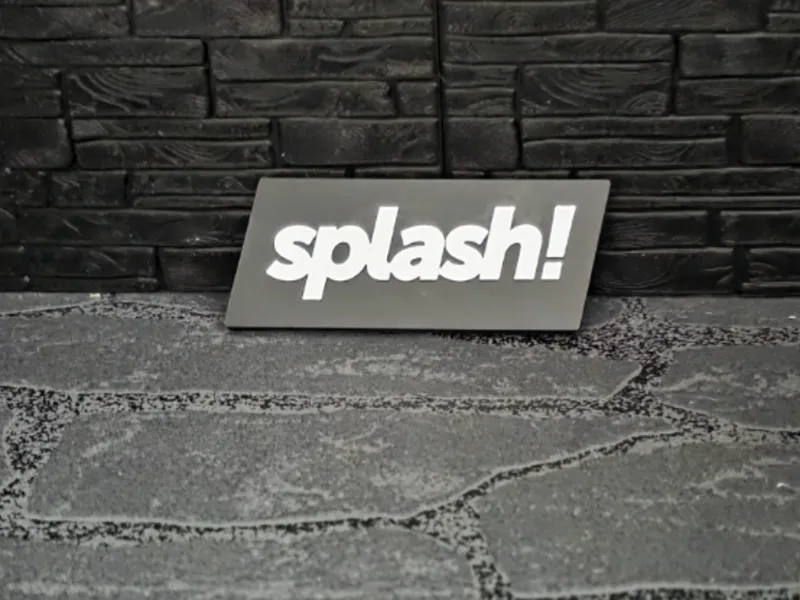 Magnet Schild " Splash! "
