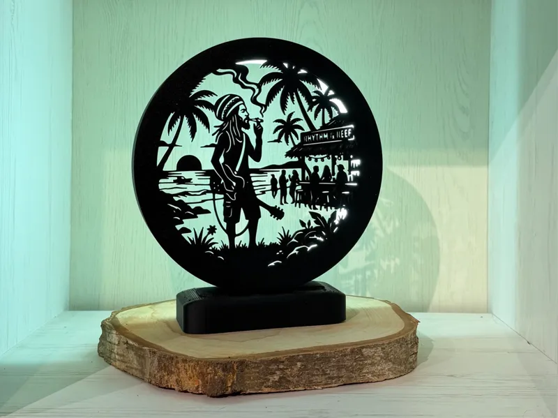LED Ring Lampe v3 inkl. Rahmen mit BOB Motiv