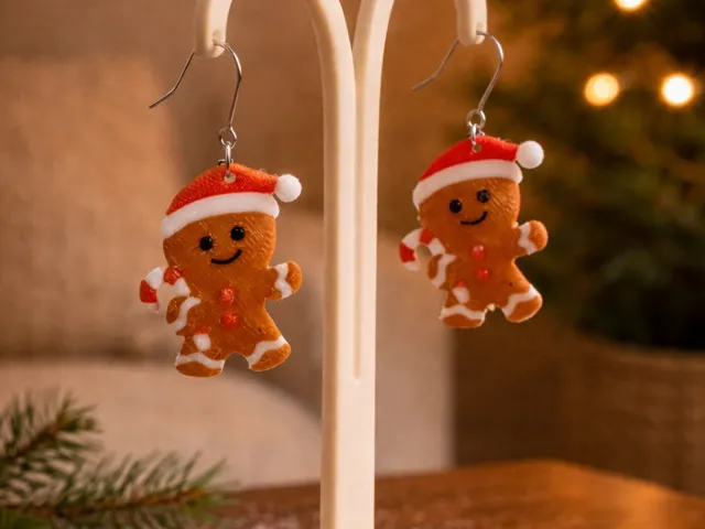 Christmas Gingerbread Earrings
