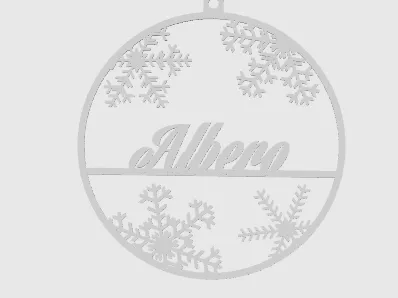 Ornamento com o nome Albero