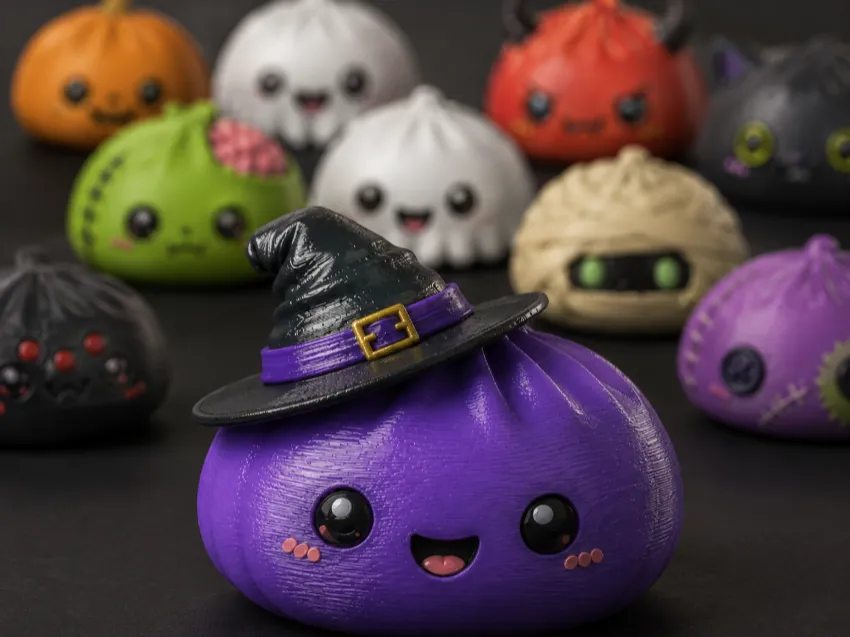Adorno temático: Witchy Plum Puff Dumpling. Referencia del modelo original.