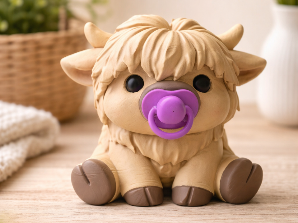 Nox the Sweet Baby– Cozy Highland Cow Collection