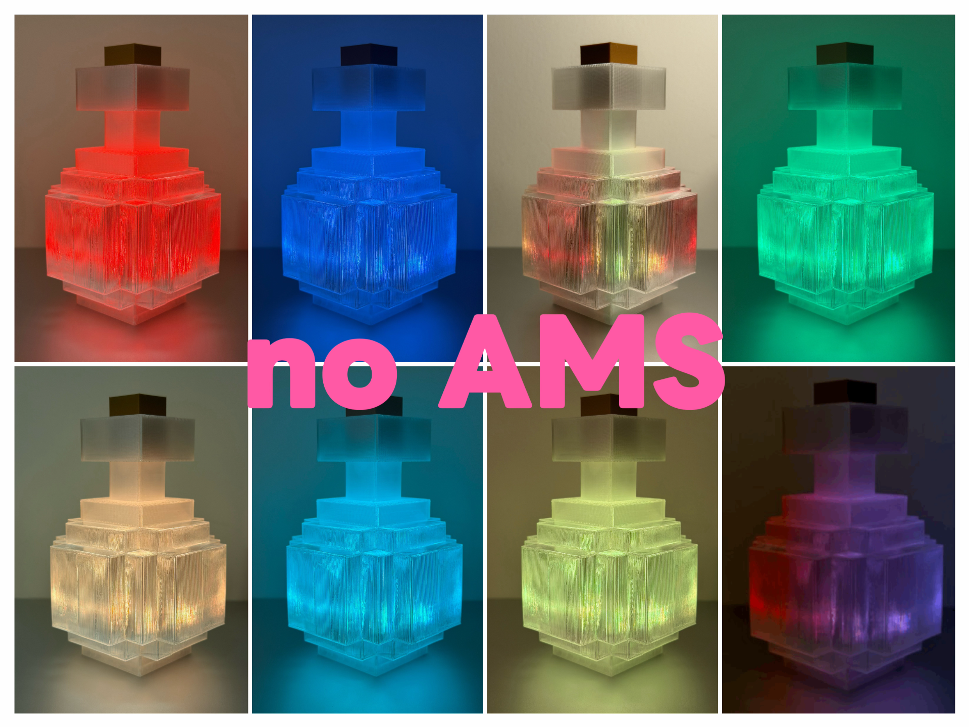 我的世界 药水瓶 夜灯 no AMS