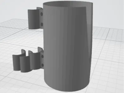 Wire Shelf Pole Spray Can Holder