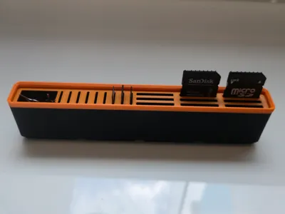 Gridfinity Box - SD Card, MicroSD and Needle