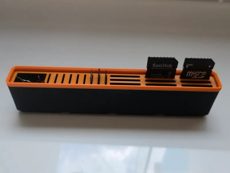 Caixa Gridfinity - SD Card, MicroSD e Agulha