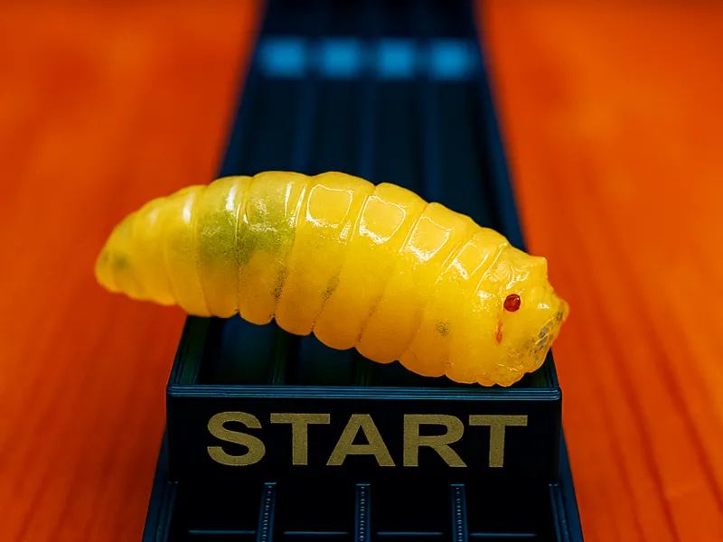 maggot race track