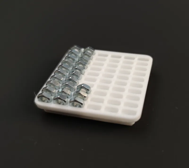 Gridfinity M3 Nut Holder 60x 1x1x1