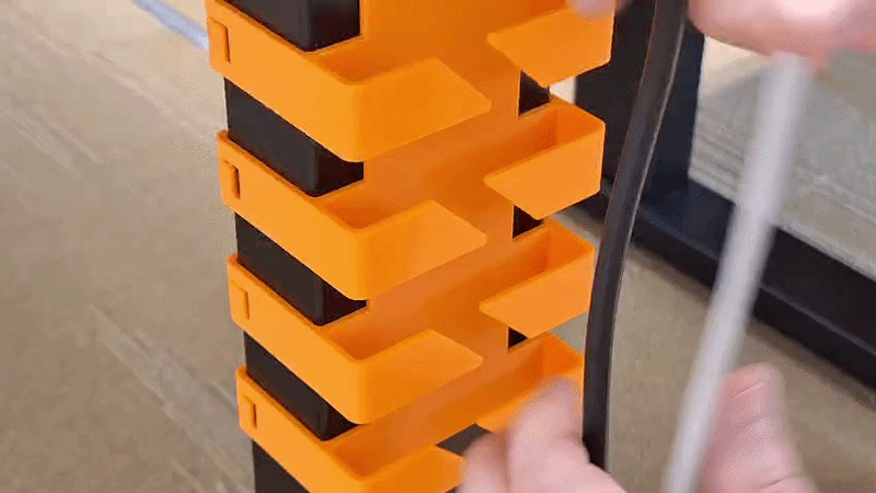 Clip-On Table Leg Cable Organizer - Parametric