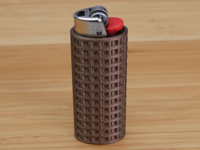 Waffle Texture Grip Click Bic Lighter Sleeve