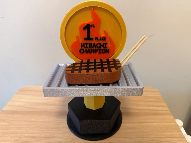 Hibachi Fantasy Football Trophy