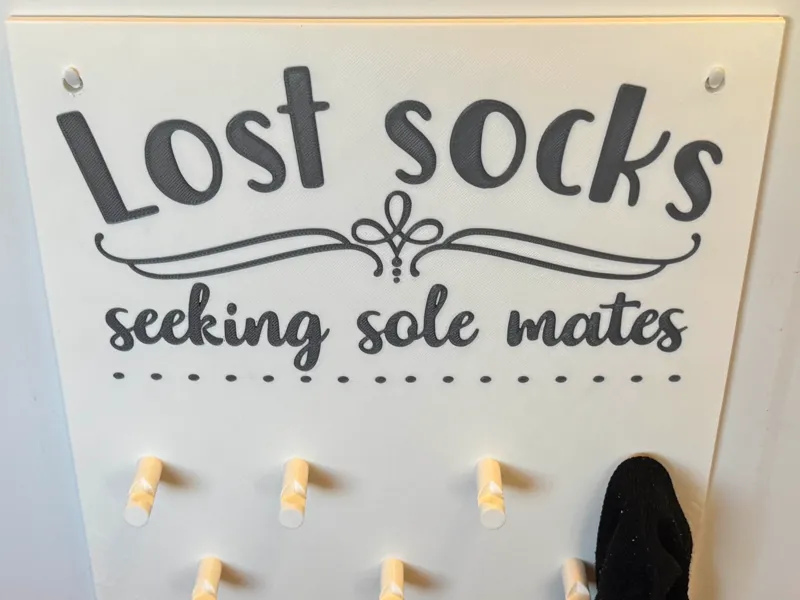 Lost Socks Hanger for Laundry Space