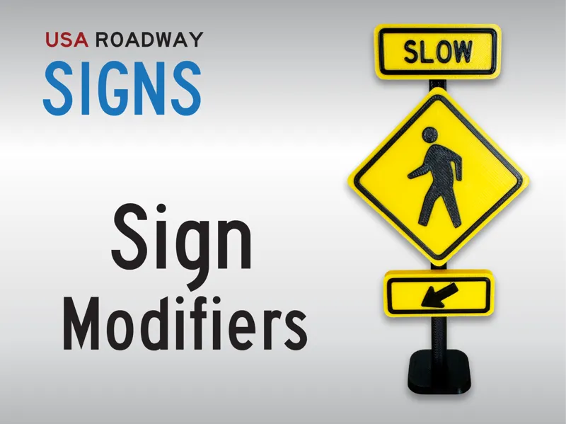 Sign Modifiers - US Road Mini Signs