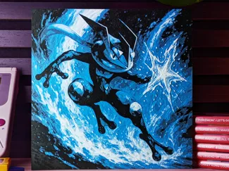 Greninja HueForge Wall Art
