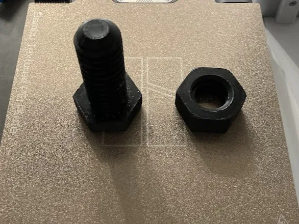 hex bolt and nut fidget