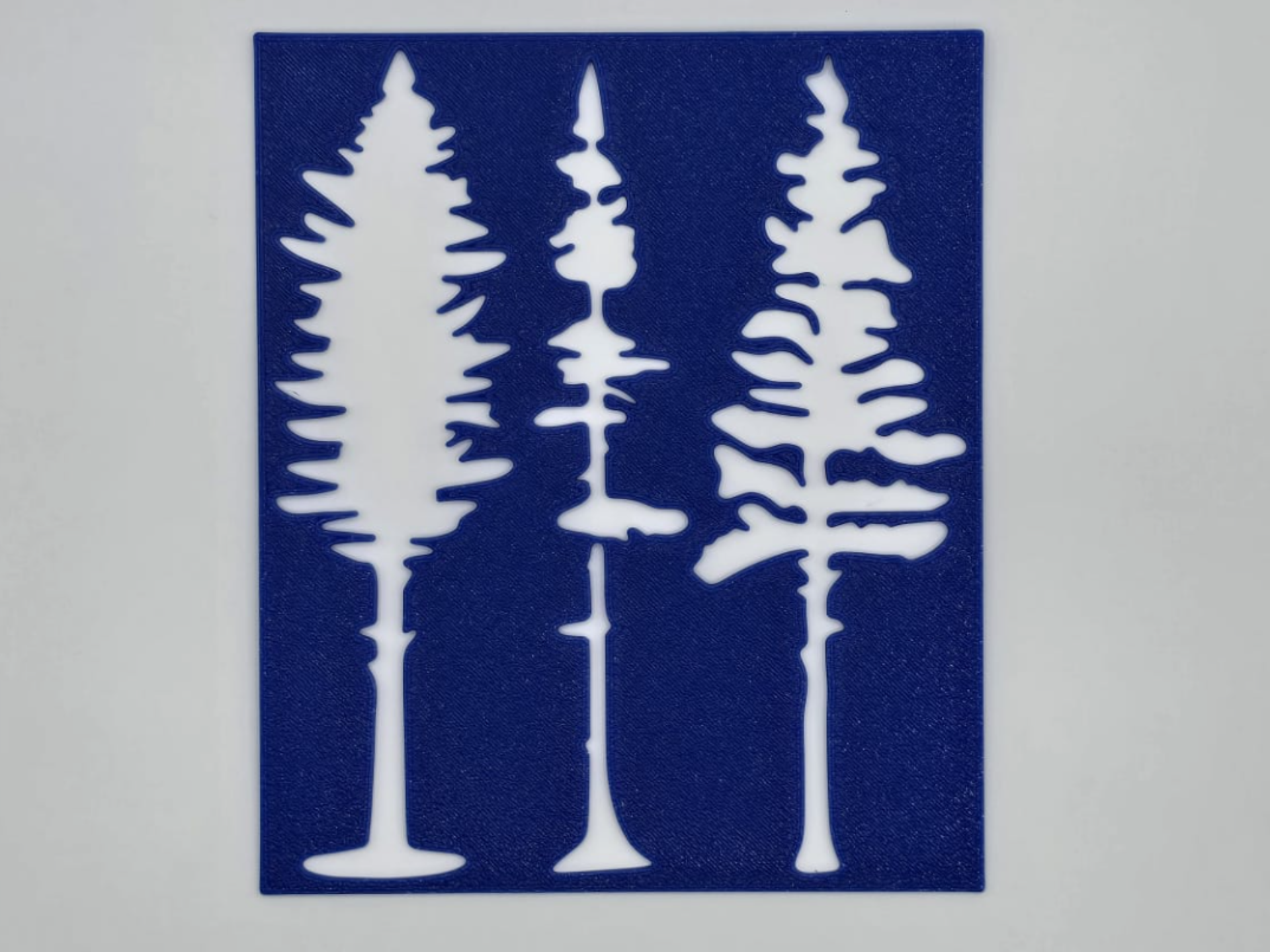 Pine Tree Forest Silhouette Craft Stencil