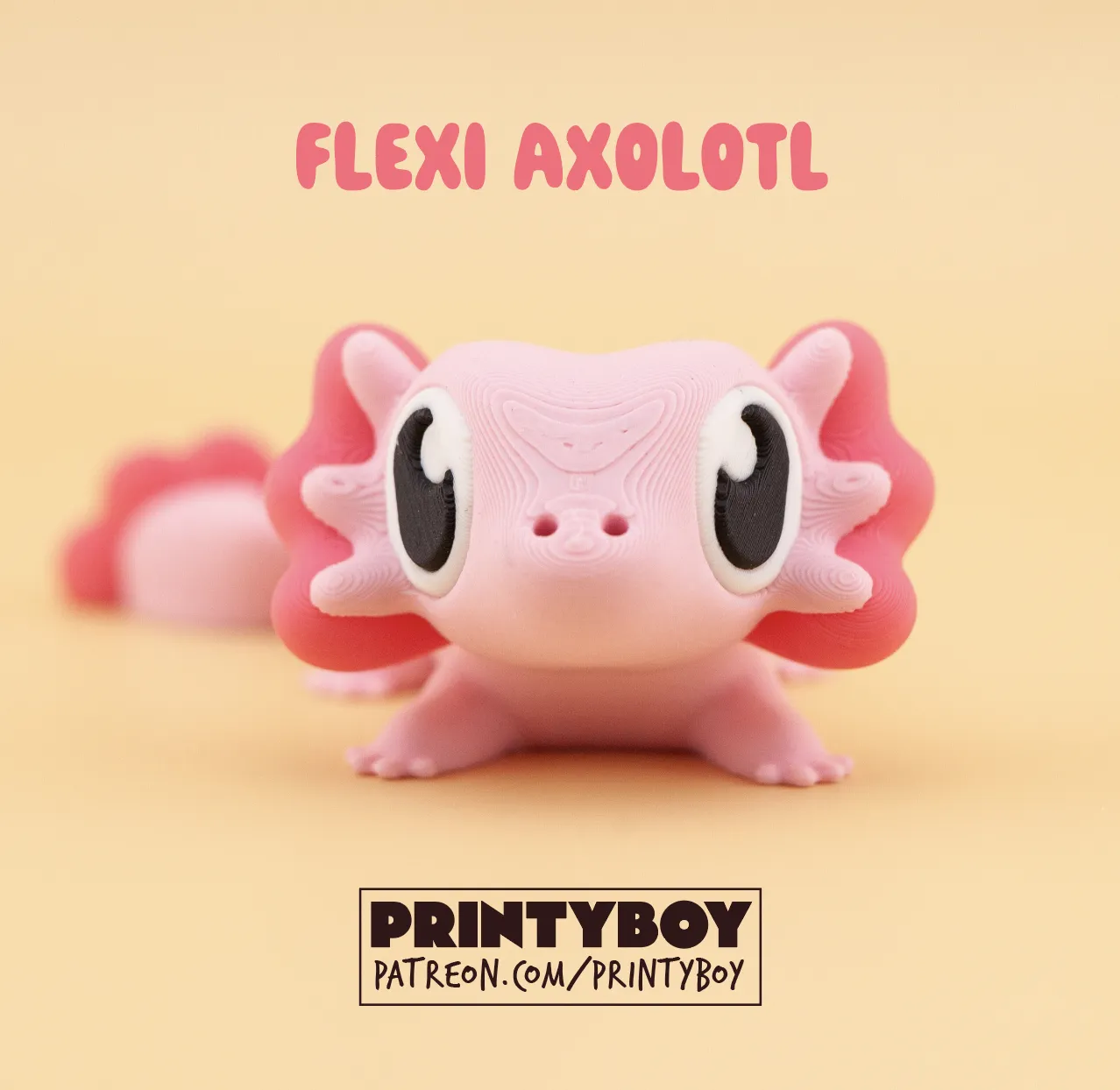 Printyboy - Flexi Axolotl view 4