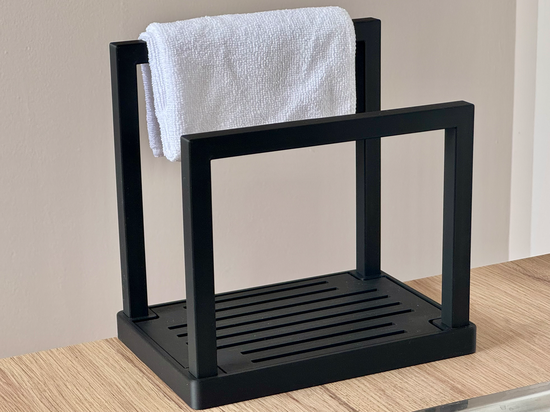 Dish Cloth Holder with Sponge Tray
