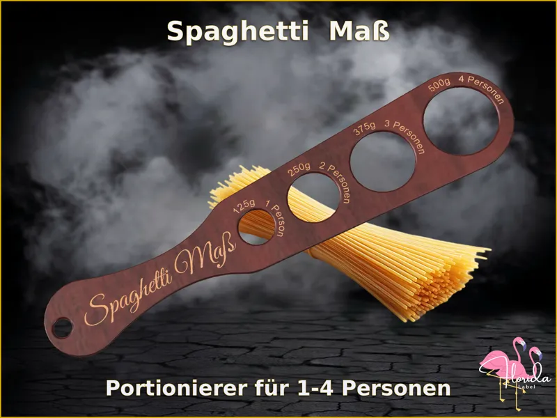 Spaghetti Maß – Portionierer für 1–4 Personen