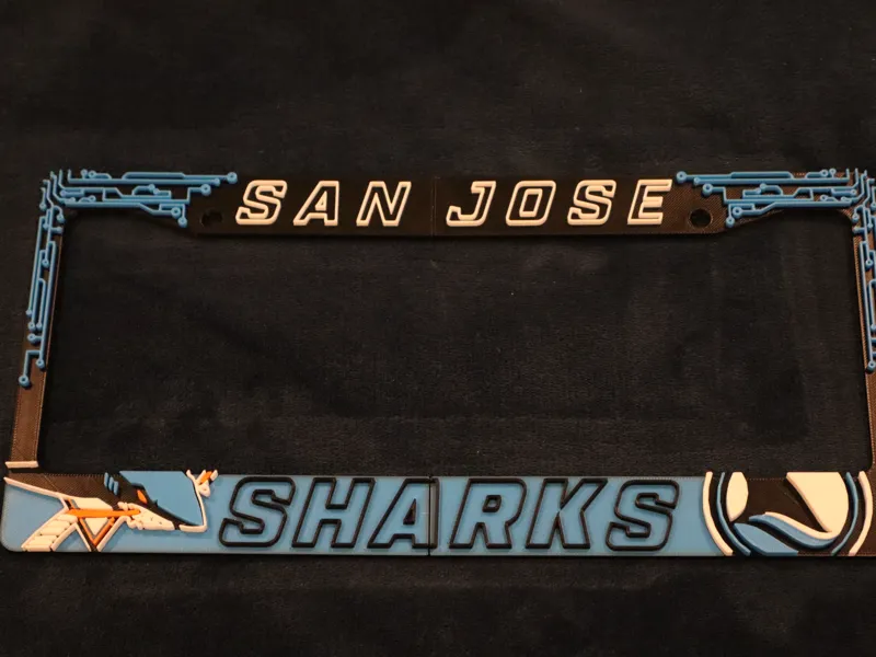 San Jose Sharks license plate frame