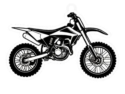 Motocross – Side View Dirt Bike Sticker